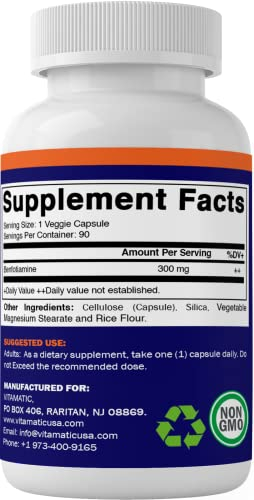 Foto 5 pulgar | Suplemento Vitamínico De Benfotiamina 300 Mg, 90 Cápsulas Vegetarianas - Venta Internacional.