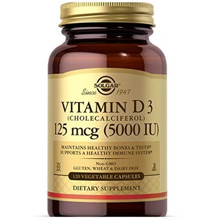 Foto 1 | Suplemento Solgar De Vitamina D3 125 Mcg (5000 Ui) 120 Cápsulas - Venta Internacional.