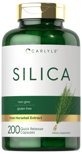 Foto 2 pulgar | Suplemento Carlyle Silica 500 Mg 200 Cápsulas Horsetail Extra - Venta Internacional.
