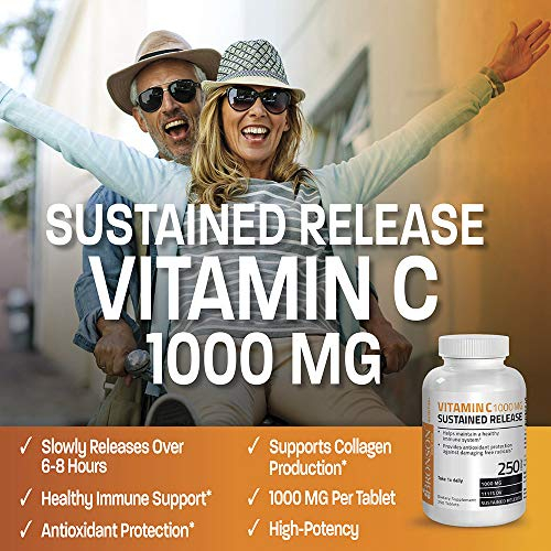 Foto 4 pulgar | Suplemento Bronson De Vitamina C, 1000 Mg, Liberación Sostenida, 250 Ta - Venta Internacional.