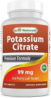 Foto 1 | Suplemento Best Naturals Citrato De Potasio 99 Mg 500 Comprimidos - Venta Internacional.