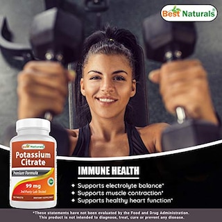 Foto 4 | Suplemento Best Naturals Citrato De Potasio 99 Mg 500 Comprimidos - Venta Internacional.