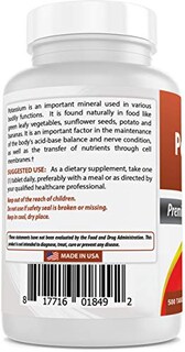 Foto 6 | Suplemento Best Naturals Citrato De Potasio 99 Mg 500 Comprimidos - Venta Internacional.