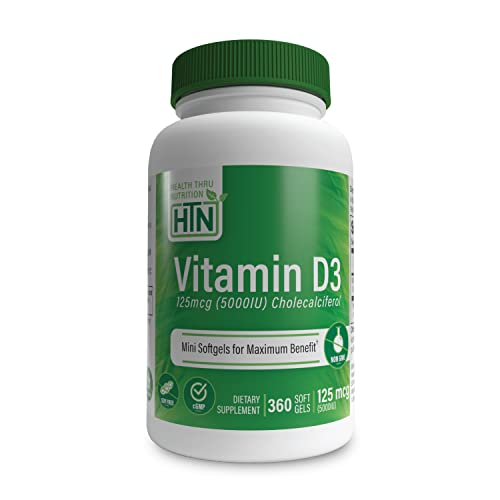 Foto 2 pulgar | Suplemento De Vitamina D3 De Health Thru Nutrition, 5000 Ui, 125 Mcg - Venta Internacional.