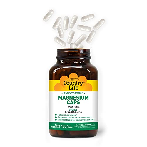 Foto 4 pulgar | Suplemento Country Life Target-mins Magnesio 300 Mg 120 Cápsulas - Venta Internacional.