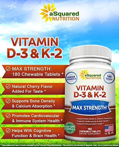 Foto 3 pulgar | Vitamina D3 Squared Nutrition con 180 Tabletas K2 - Venta Internacional.