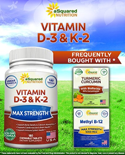 Foto 5 pulgar | Vitamina D3 Squared Nutrition con 180 Tabletas K2 - Venta Internacional.