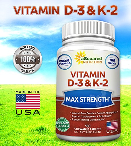 Foto 7 pulgar | Vitamina D3 Squared Nutrition con 180 Tabletas K2 - Venta Internacional.