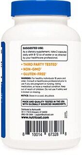 Foto 3 | Suplemento Nutricost Bacopa Monnieri 1000 Mg 120 Cápsulas - Venta Internacional.
