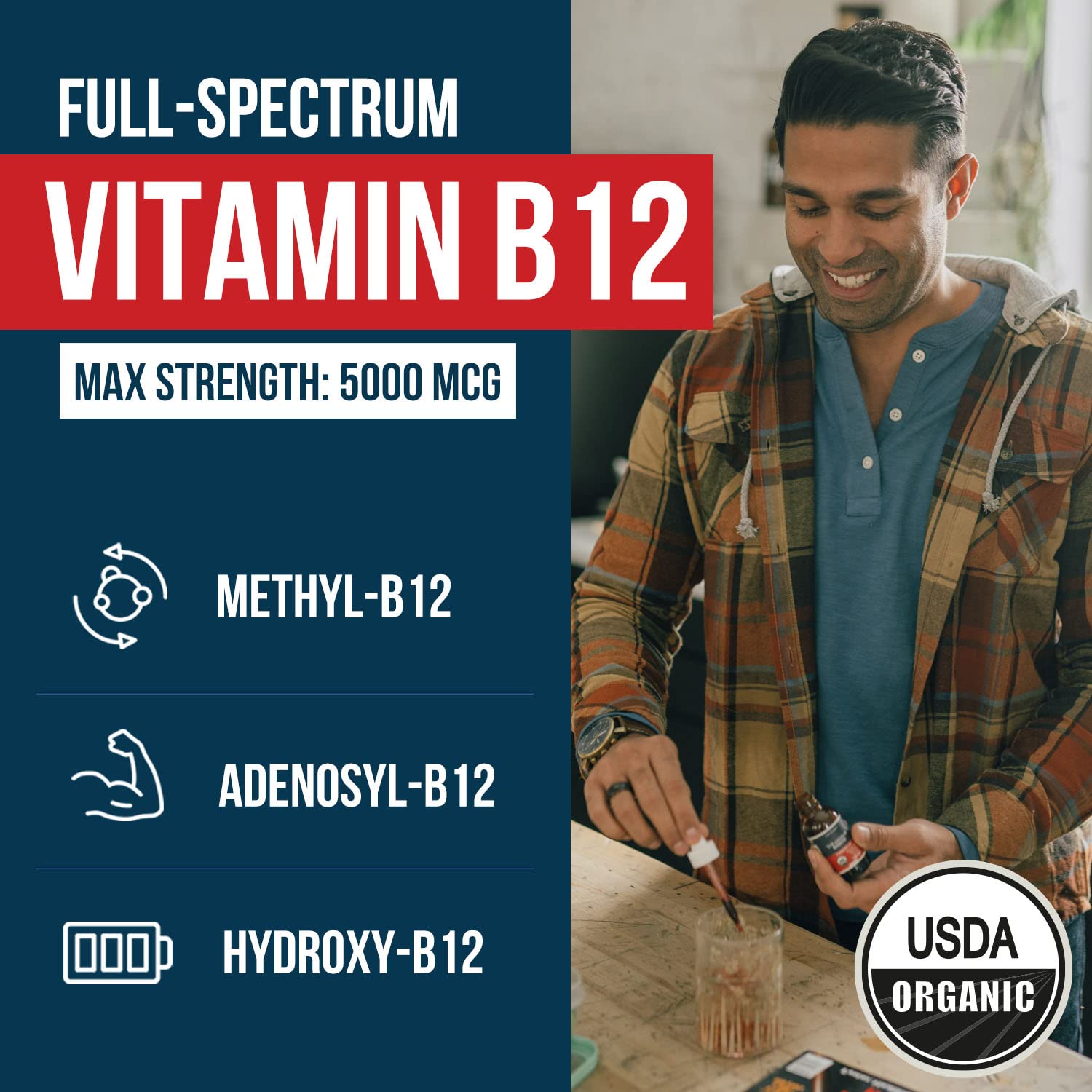 Foto 3 pulgar | Suplemento Triquetra Health Bioactive Vitamina B12 5000 Mcg - Venta Internacional.