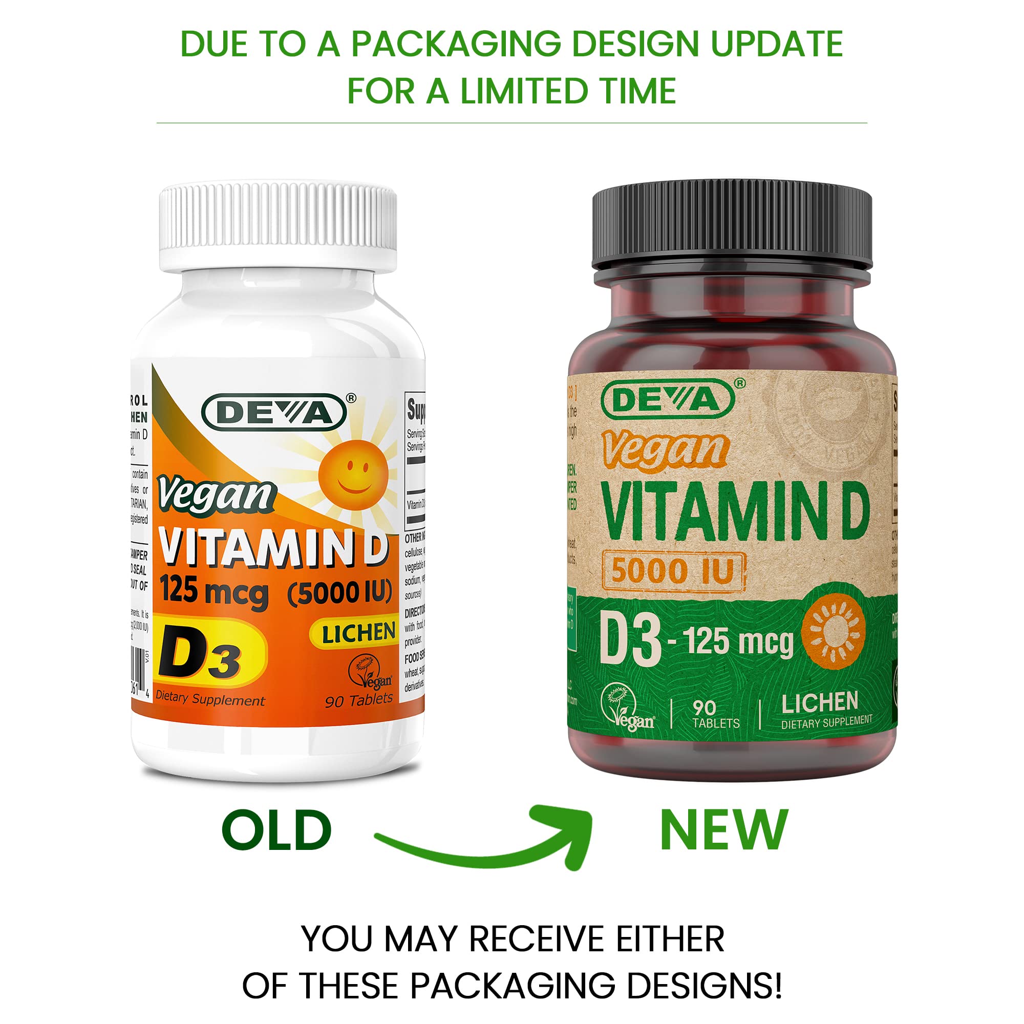 Foto 3 pulgar | Suplemento Deva De Vitamina D3 5000 Ui Sunshine 125 Mcg Vegano - Venta Internacional.