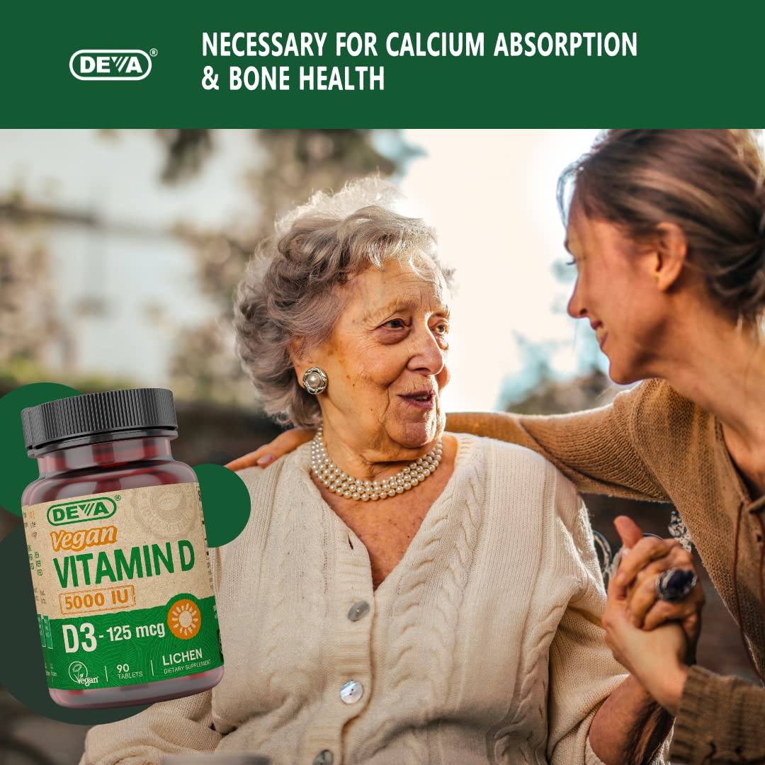 Foto 8 pulgar | Suplemento Deva De Vitamina D3 5000 Ui Sunshine 125 Mcg Vegano - Venta Internacional.