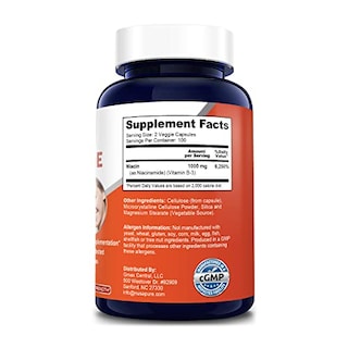 Foto 2 | Suplemento De Niacinamida Nusapure 1000 Mg 200 Cápsulas Vegetarianas - Venta Internacional.