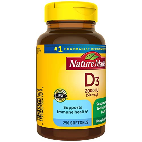 Foto 7 | Suplemento De Vitamina D3 De Nature Made, 2000 Ui, 250 Cápsulas Blandas - Venta Internacional.