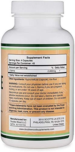 Foto 3 pulgar | Suplemento Double Wood Supplements L-serina 2000 Mg 180 Cápsulas - Venta Internacional.