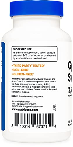 Foto 4 pulgar | Suplemento Nutricost Gymnema Sylvestre 175 Mg 180 Cápsulas - Venta Internacional.