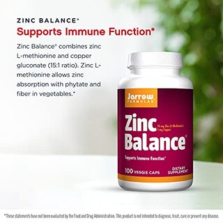 Foto 3 | Suplemento Jarrow Formulas Zinc Balance De 15 Mg Con Cobre De 100 Unidades - Venta Internacional.
