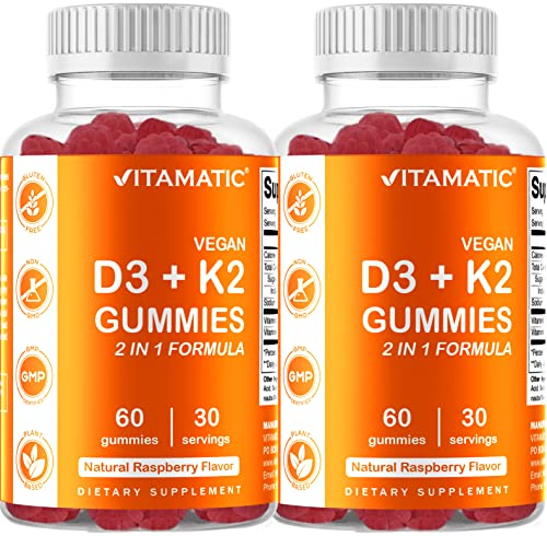 Foto 2 pulgar | Suplemento Vitamático De Vitamina D3 K2 En Gomitas, 60 Unidades, 2 - Venta Internacional.