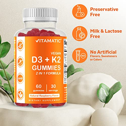 Foto 4 pulgar | Suplemento Vitamático De Vitamina D3 K2 En Gomitas, 60 Unidades, 2 - Venta Internacional.