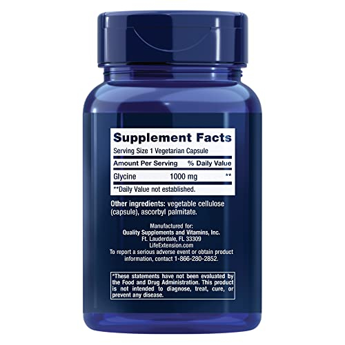 Foto 3 pulgar | Suplemento Life Extension Glycine 1000 Mg 100 Cápsulas Vegetarianas - Venta Internacional.