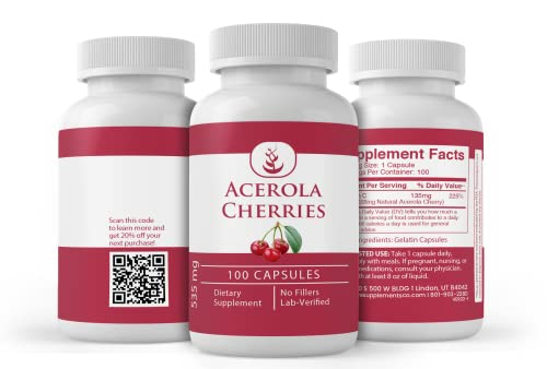 Foto 5 pulgar | Suplementos Dietéticos Ingredientes Orgánicos Puros Acerola Cherry  - Venta Internacional.