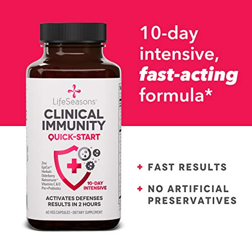 Foto 5 pulgar | Suplemento Life Seasons Clinical Immunity Quick-start, 60 Cápsulas - Venta Internacional.