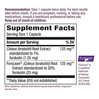 Foto 5 | Suplemento Nature's Way Forskohlii 125 Mg Forslean 60 Vcaps - Venta Internacional.