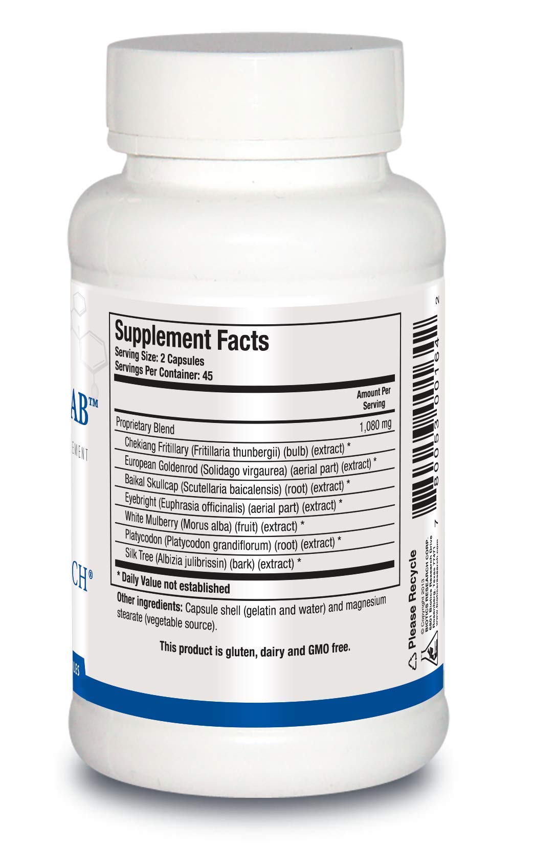 Foto 3 pulgar | Suplemento Antihistamínico Natural Histoplex-ab™ De Biotics Research - Venta Internacional.