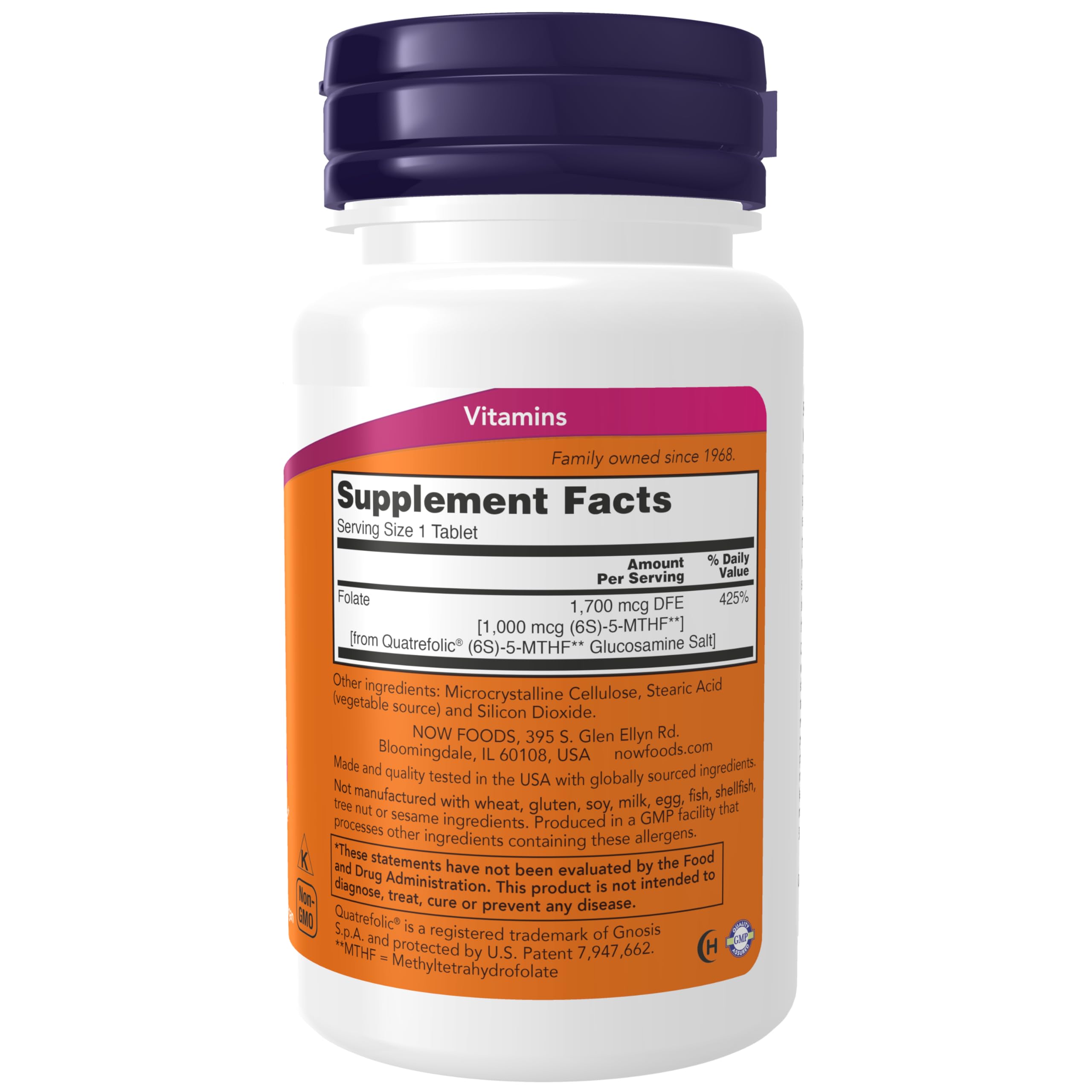 Foto 3 pulgar | Suplemento Now De Folato De Metilo, 1000 Mcg, 90 Tabletas - Venta Internacional.