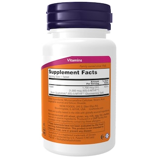 Foto 2 | Suplemento Now De Folato De Metilo, 1000 Mcg, 90 Tabletas - Venta Internacional.