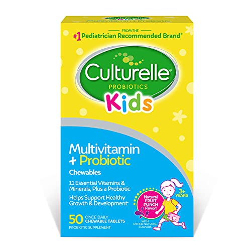 Foto 2 pulgar | Multivitamínico Y Probiótico Masticable Culturelle Kids, 50 Unidades - Venta Internacional.