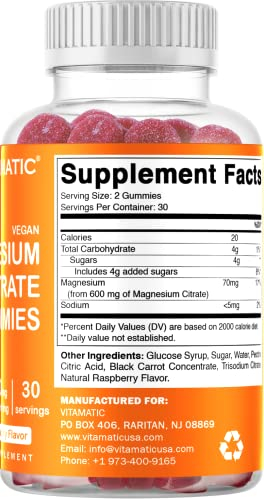 Foto 4 pulgar | Suplemento Vitamático De Citrato De Magnesio En Gomitas, 600 Mg, 60 G - Venta Internacional.