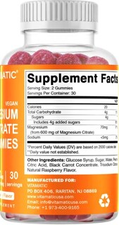 Foto 3 | Suplemento Vitamático De Citrato De Magnesio En Gomitas, 600 Mg, 60 G - Venta Internacional.