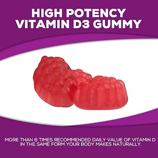 Foto 3 | Gomitas De Vitamina D3 Nature's Nutrition 5000 Ui 125 Mcg 60 - Venta Internacional.