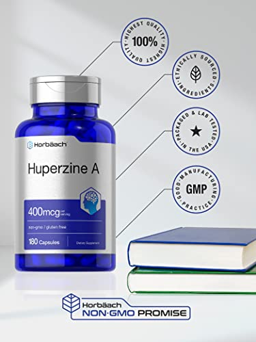 Foto 6 pulgar | Suplemento Horbaach Huperzine A 400 Mcg 180 Cápsulas - Venta Internacional.