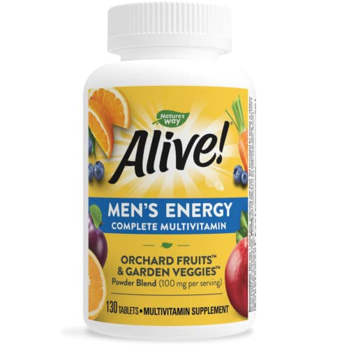 ¡multivitamínico Nature's Way Alive! Men's Energy 130 Comprimidos - Venta Internacional.