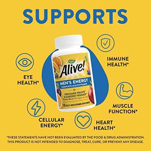 Foto 4 pulgar | ¡multivitamínico Nature's Way Alive! Men's Energy 130 Comprimidos - Venta Internacional.