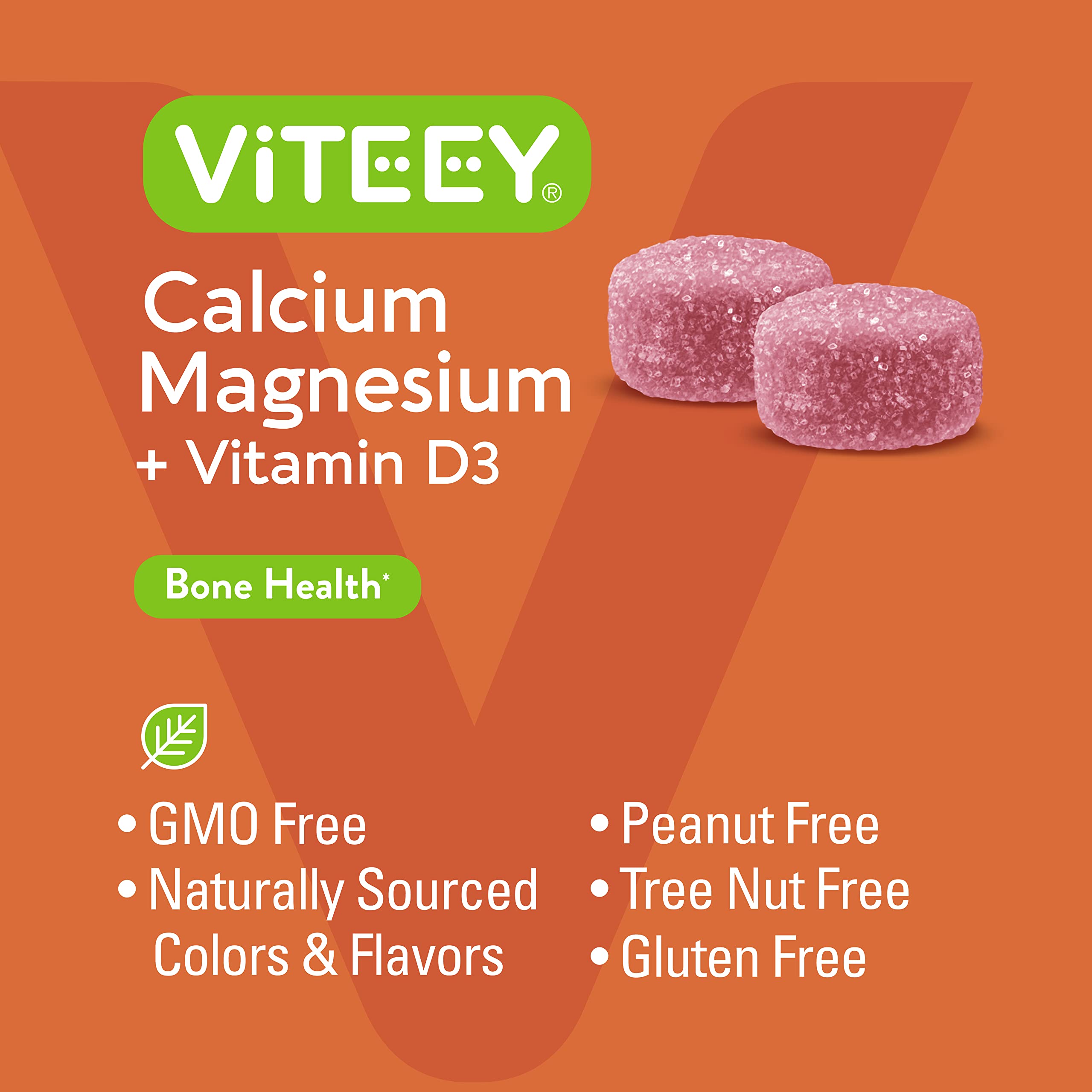 Foto 6 pulgar | Complementa Las Gomitas De Calcio Y Magnesio Viteey Con Vitamina D3 - Venta Internacional.