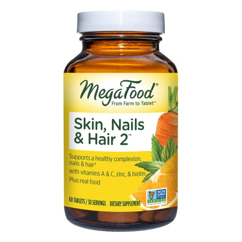 Foto 2 pulgar | Suplemento Megafood Skin, Nails & Hair 2 60 Comprimidos - Venta Internacional.
