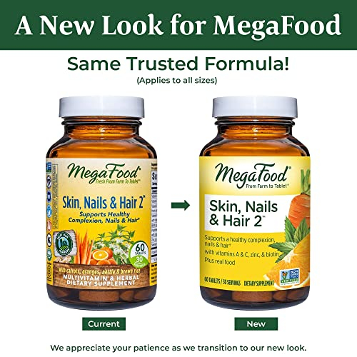 Foto 3 pulgar | Suplemento Megafood Skin, Nails & Hair 2 60 Comprimidos - Venta Internacional.