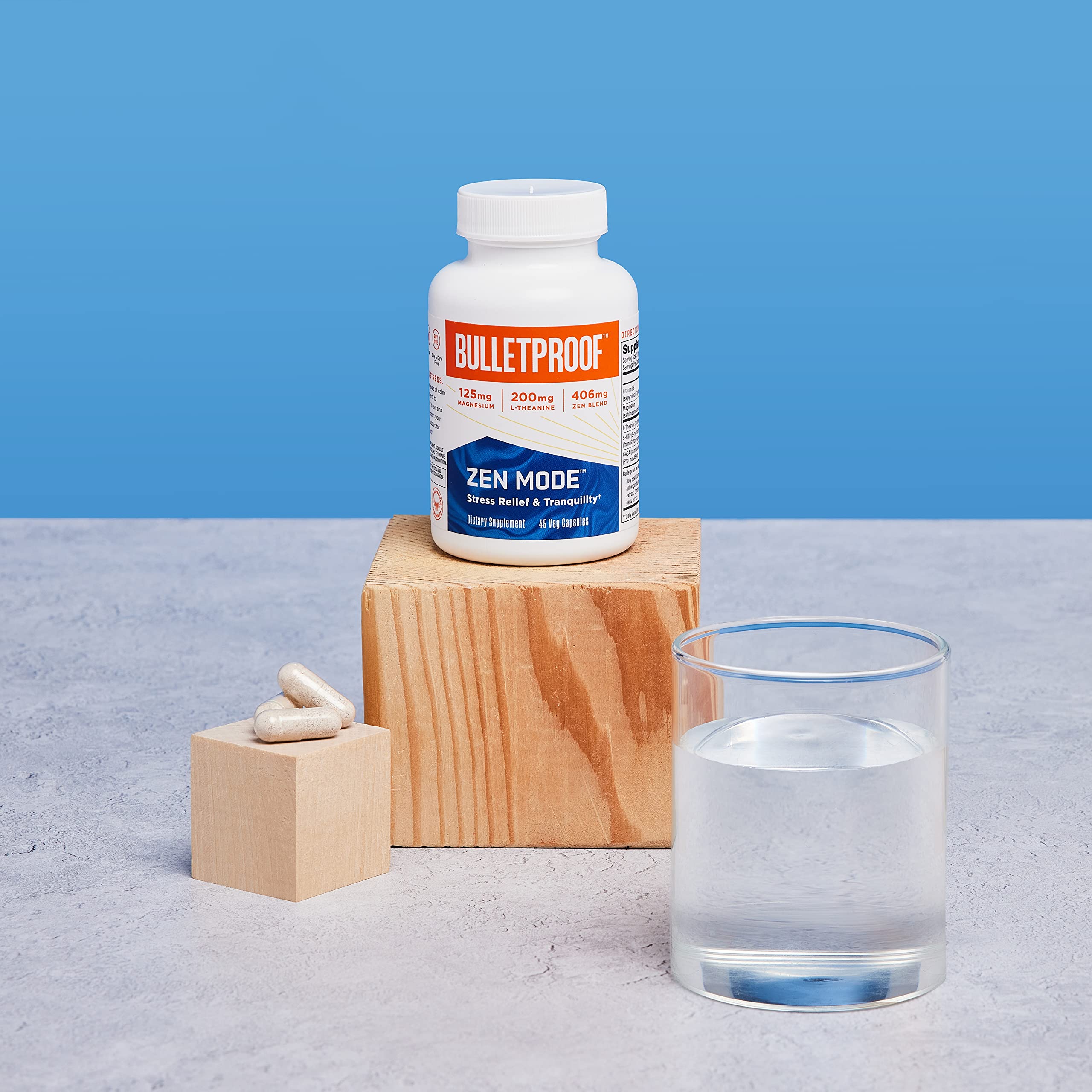 Foto 3 | Suplemento Bulletproof Zen Mode Para Aliviar El Estrés, 45 Cápsulas - Venta Internacional.