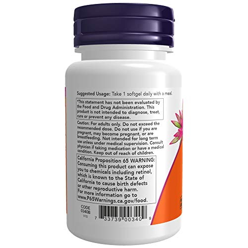 Foto 4 pulgar | Complementa Now de Vitamina A de Aceite de Hígado de Pescado 25 000 Ui 100 Softgels - Venta Internacional