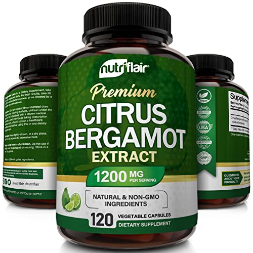 Foto 4 pulgar | Suplementos Nutriflair Citrus Bergamot 1200 Mg 120 Cápsulas - Venta Internacional.