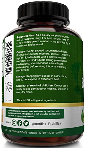 Foto 7 pulgar | Suplementos Nutriflair Citrus Bergamot 1200 Mg 120 Cápsulas - Venta Internacional.