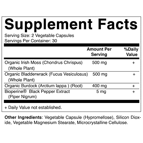 Foto 2 | Suplemento Vitamatic Organic Irish Sea Moss 120 Cápsulas - Venta Internacional.