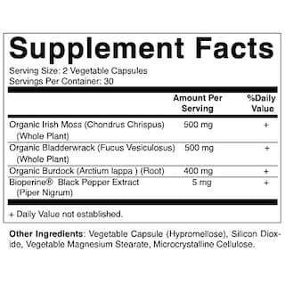 Foto 2 | Suplemento Vitamatic Organic Irish Sea Moss 120 Cápsulas - Venta Internacional.