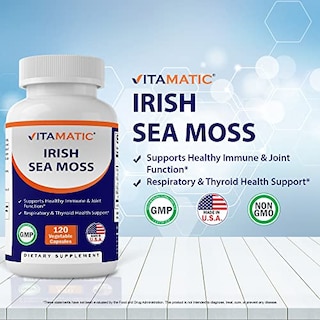 Foto 3 | Suplemento Vitamatic Organic Irish Sea Moss 120 Cápsulas - Venta Internacional.