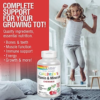 Foto 3 | Multivitamínico Para Niños Solaray Complete 120 Masticables - Venta Internacional.