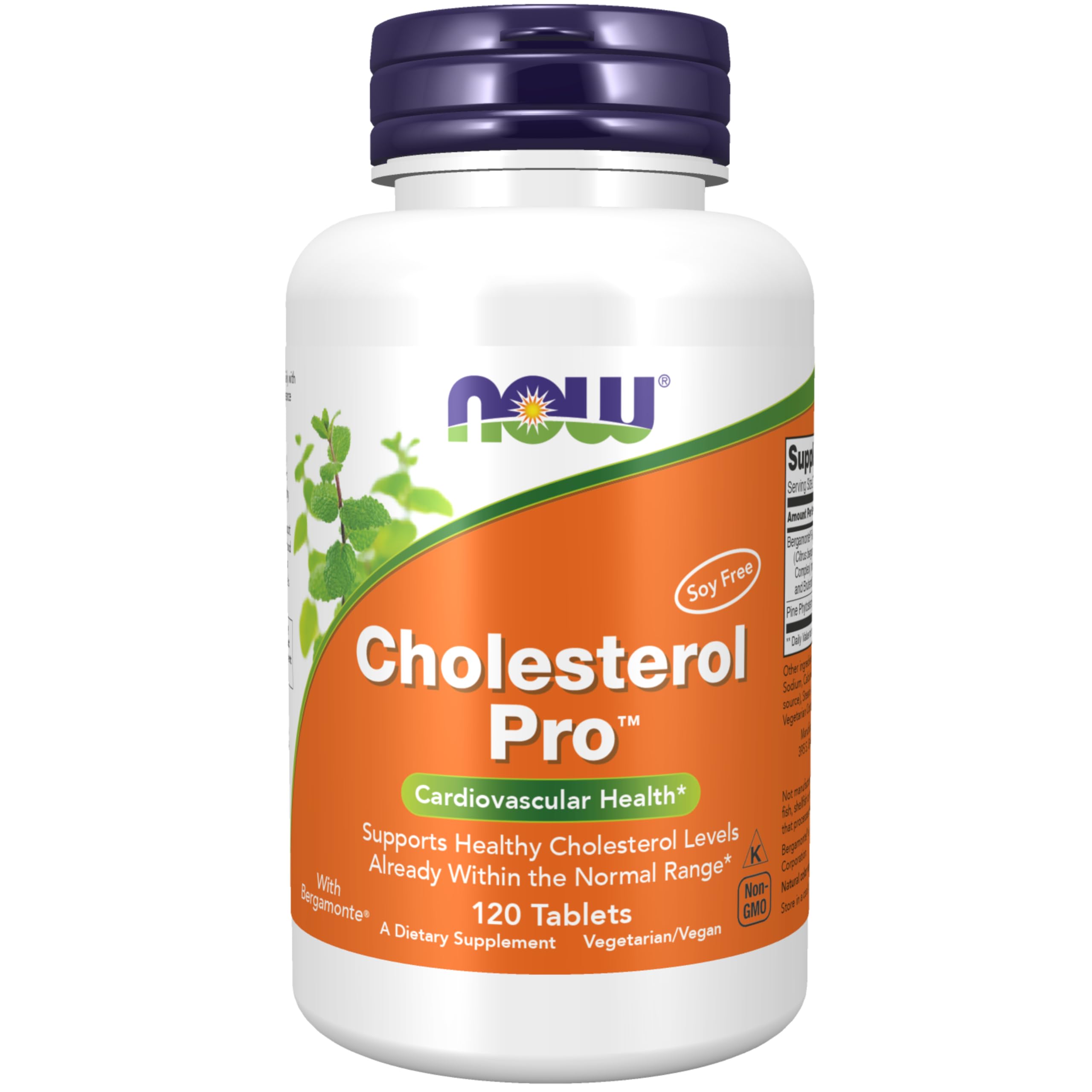 Complemente Now Cholesterol Pro Con Bergamonte 120 Tabletas - Venta Internacional.