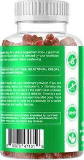 Foto 6 | Suplemento Vitamático De Gomitas Irlandesas De Musgo Marino, 3000 Mg, 60% Veganas - Venta Internacional.